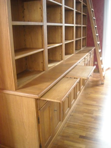 bookcase in solid wood